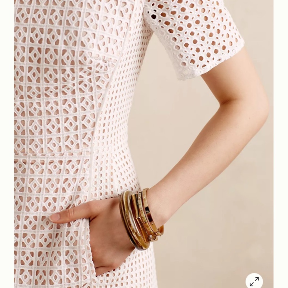 Anthropologie HD in Paris White Eyelet Dress - Picture 5 of 9